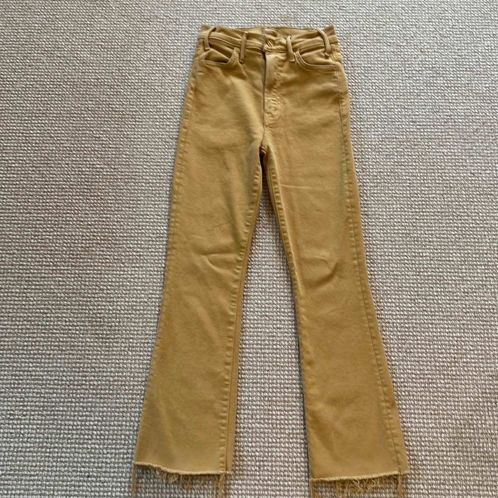 MOTHER denim The Hustler Ankle Fray size 25